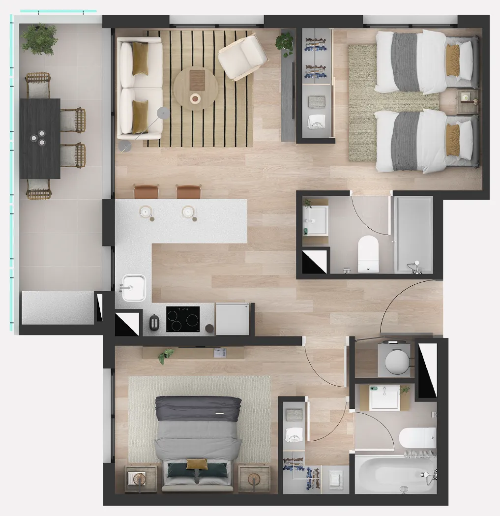 Planta Deluxe B